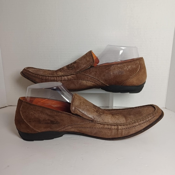 Mark Nason Dragon Stitched Toe Brown Leather Shoe Made In Italy‎ 67235 Sz 10.5 - Picture 2 of 6